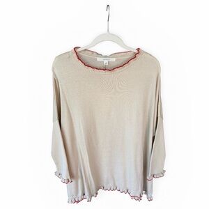 Mersea Catalina Cotton Ruffle Sweater